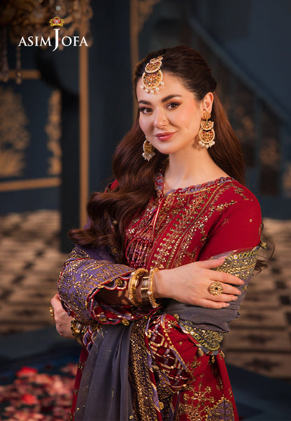 Asim Jofa | Fasana e Ishq Eid Luxury Lawn | AJFI-27 - Pakistani Dress - Maria Faisal