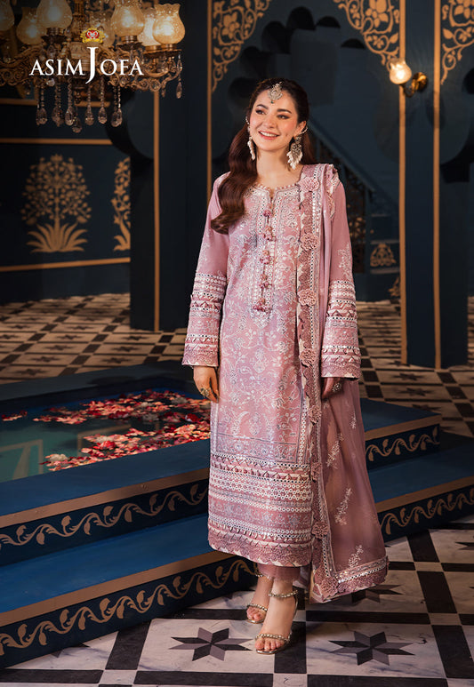 Asim Jofa | Fasana e Ishq Eid Luxury Lawn | AJFI-02 - Pakistani Dress - Maria Faisal