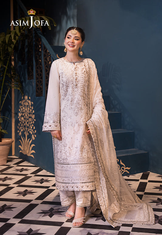 Asim Jofa | Fasana e Ishq Eid Luxury Lawn | AJFI-08 - Pakistani Dress - Maria Faisal
