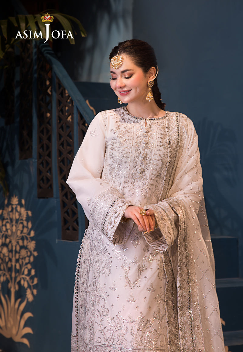 Asim Jofa | Fasana e Ishq Eid Luxury Lawn | AJFI-08 - Pakistani Dress - Maria Faisal