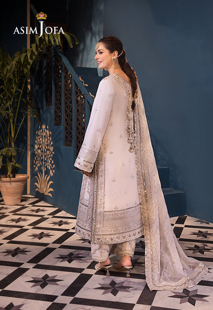 Asim Jofa | Fasana e Ishq Eid Luxury Lawn | AJFI-08 - Pakistani Dress - Maria Faisal