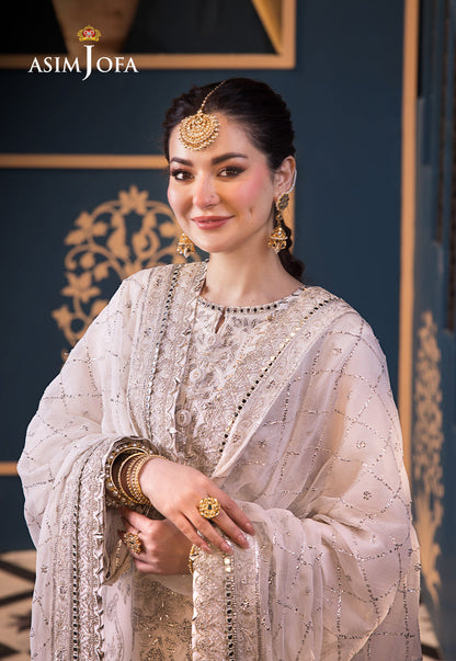 Asim Jofa | Fasana e Ishq Eid Luxury Lawn | AJFI-08 - Pakistani Dress - Maria Faisal