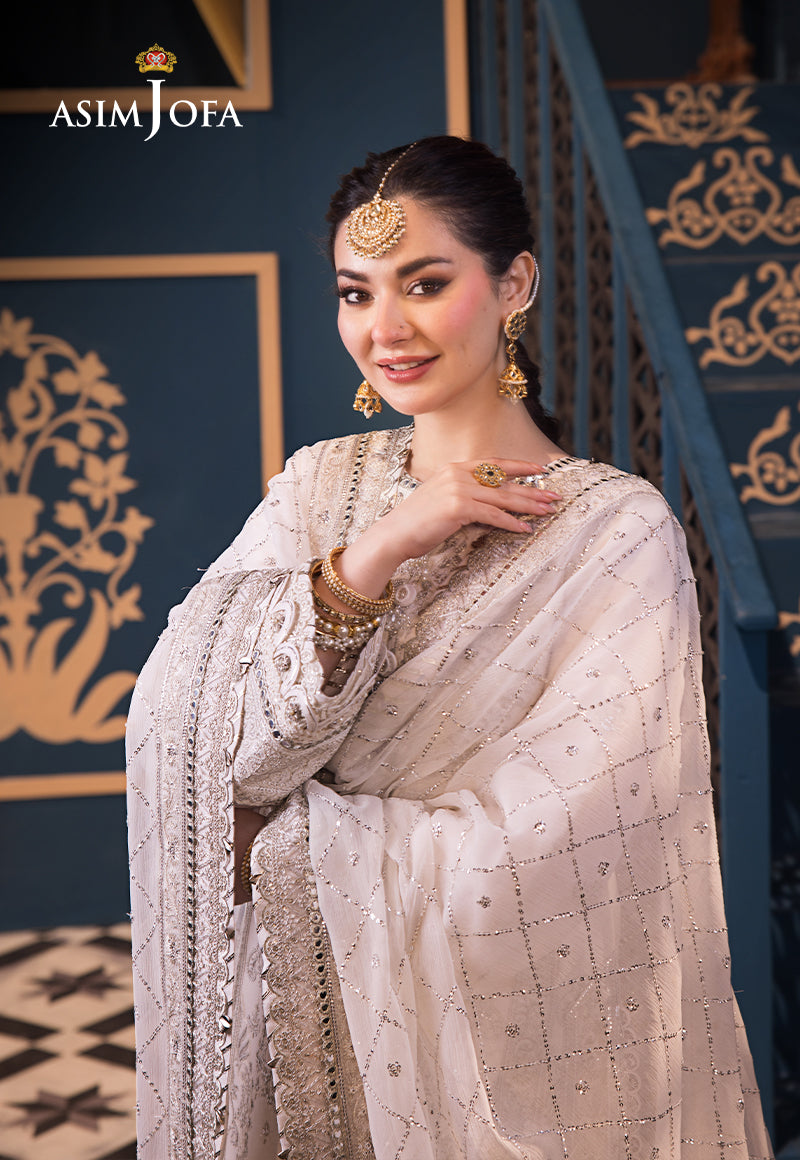 Asim Jofa | Fasana e Ishq Eid Luxury Lawn | AJFI-08 - Pakistani Dress - Maria Faisal