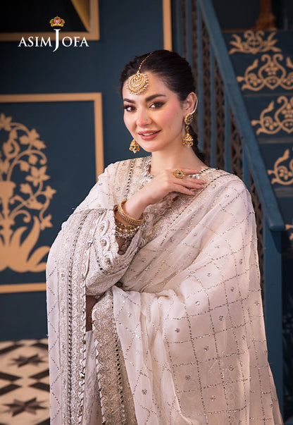 Asim Jofa | Fasana e Ishq Eid Luxury Lawn | AJFI-08 - Pakistani Dress - Maria Faisal