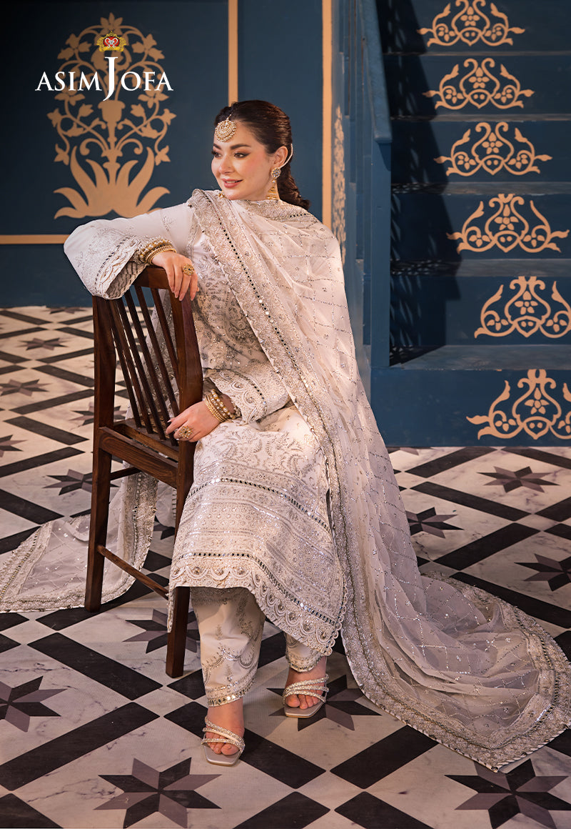 Asim Jofa | Fasana e Ishq Eid Luxury Lawn | AJFI-08 - Pakistani Dress - Maria Faisal