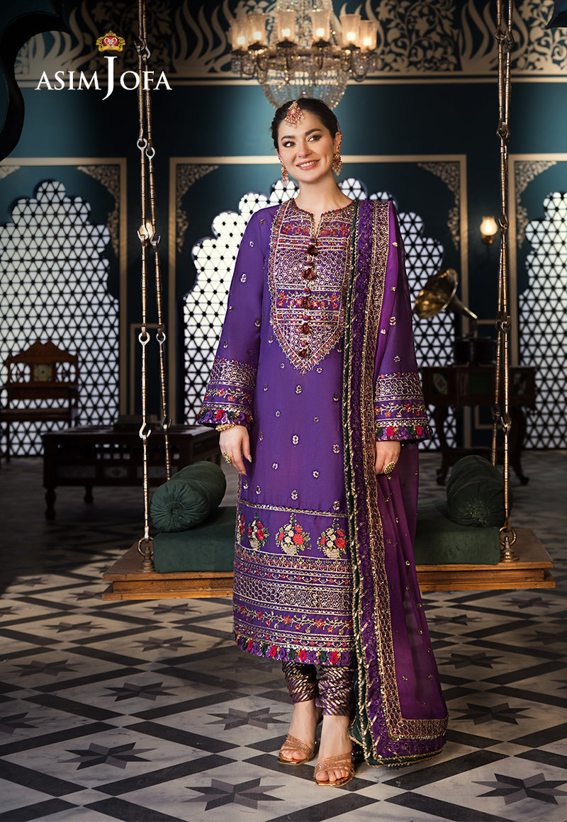 Asim Jofa | Fasana e Ishq Eid Luxury Lawn | AJFI-16 - Pakistani Dress - Maria Faisal
