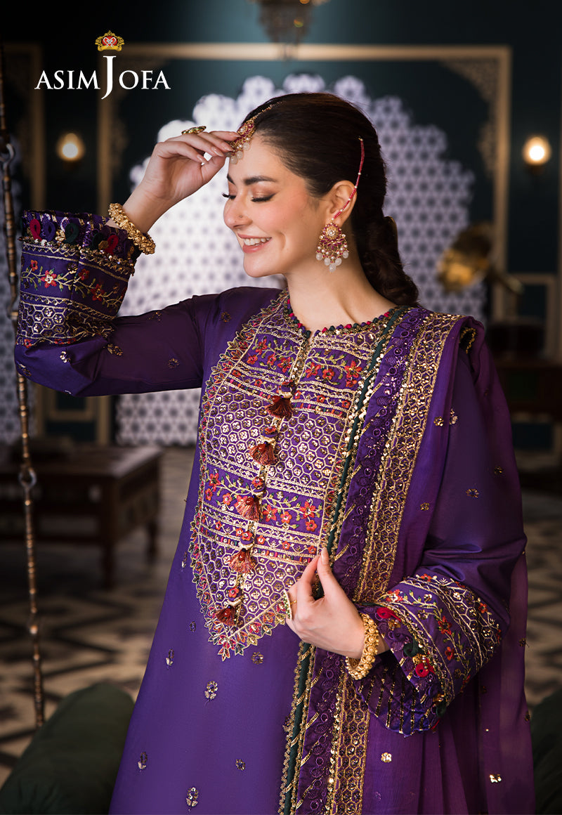 Asim Jofa | Fasana e Ishq Eid Luxury Lawn | AJFI-16 - Pakistani Dress - Maria Faisal