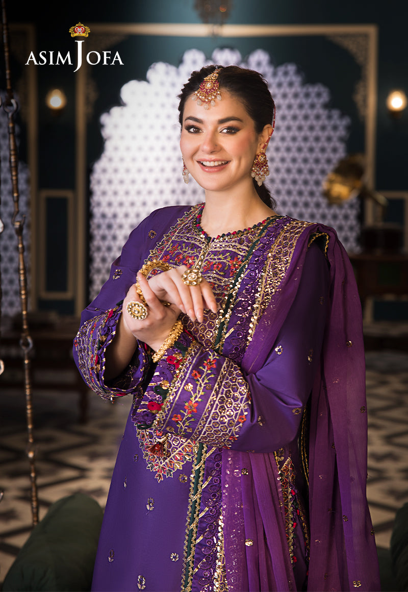 Asim Jofa | Fasana e Ishq Eid Luxury Lawn | AJFI-16 - Pakistani Dress - Maria Faisal