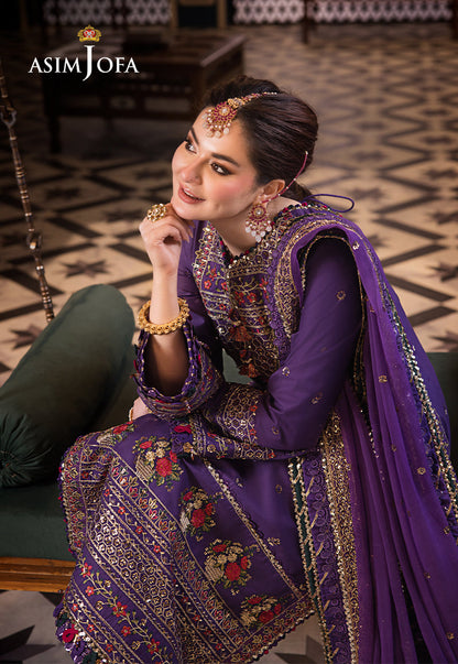 Asim Jofa | Fasana e Ishq Eid Luxury Lawn | AJFI-16 - Pakistani Dress - Maria Faisal