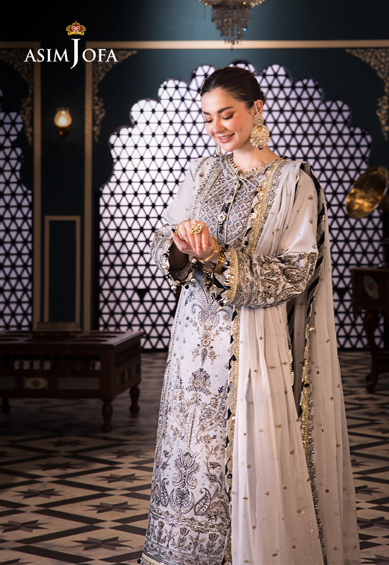 Asim Jofa | Fasana e Ishq Eid Luxury Lawn | AJFI-28 - Pakistani Dress - Maria Faisal
