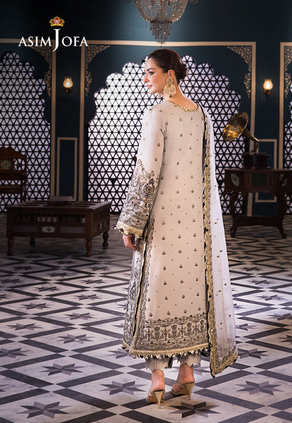 Asim Jofa | Fasana e Ishq Eid Luxury Lawn | AJFI-28 - Pakistani Dress - Maria Faisal