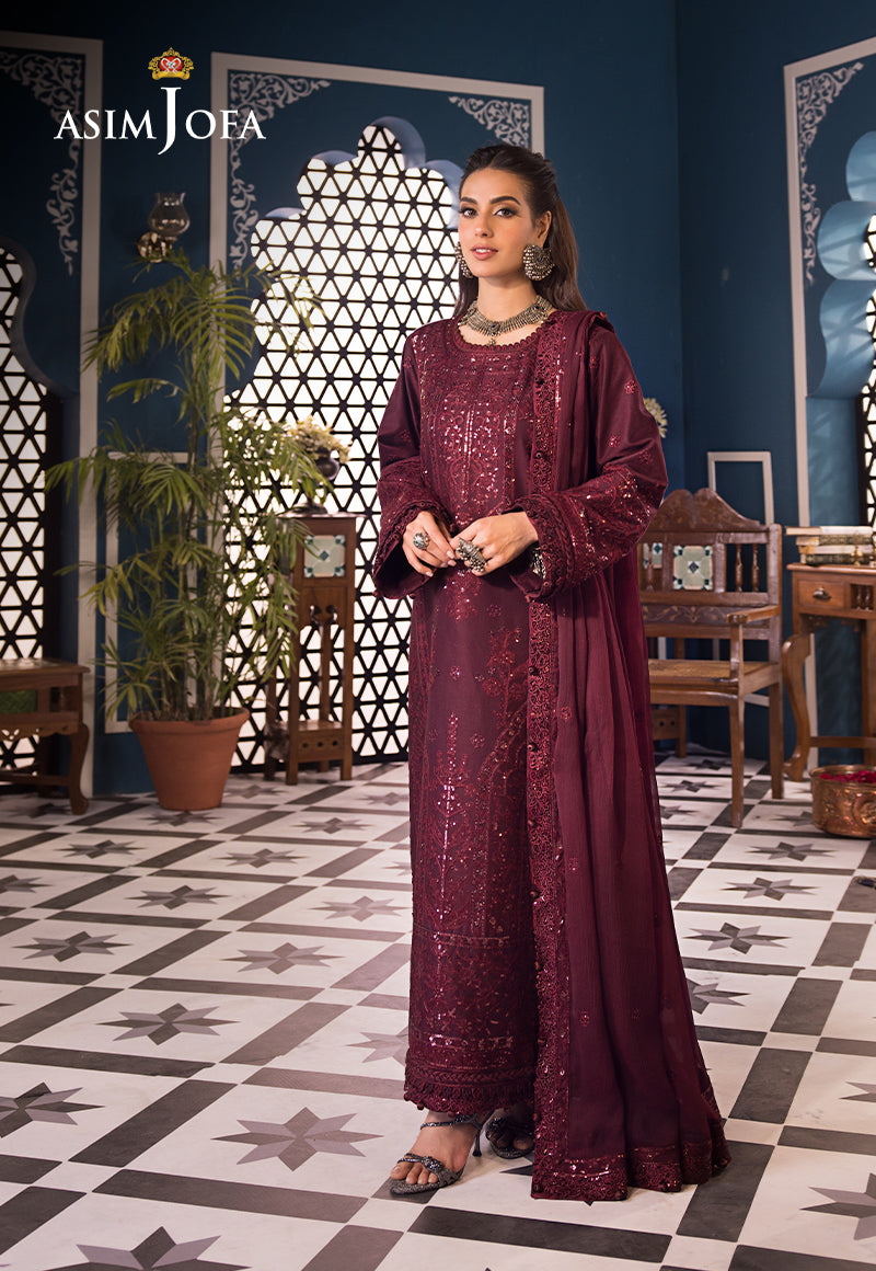 Asim Jofa | Fasana e Ishq Eid Luxury Lawn | AJFI-09 - Pakistani Dress - Maria Faisal