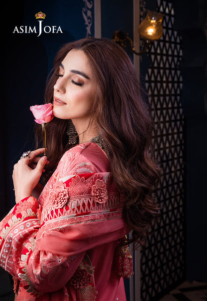 Asim Jofa | Fasana e Ishq Eid Luxury Lawn | AJFI-07 - Pakistani Dress - Maria Faisal