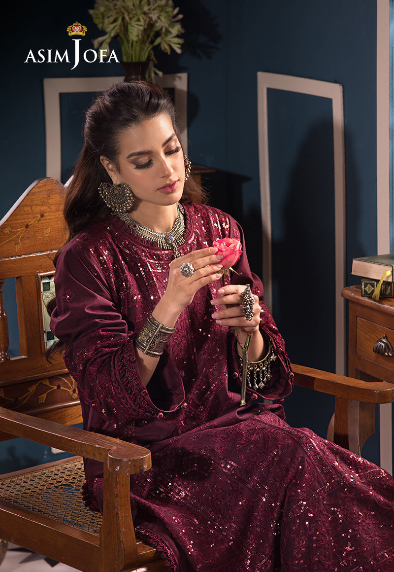 Asim Jofa | Fasana e Ishq Eid Luxury Lawn | AJFI-09 - Pakistani Dress - Maria Faisal