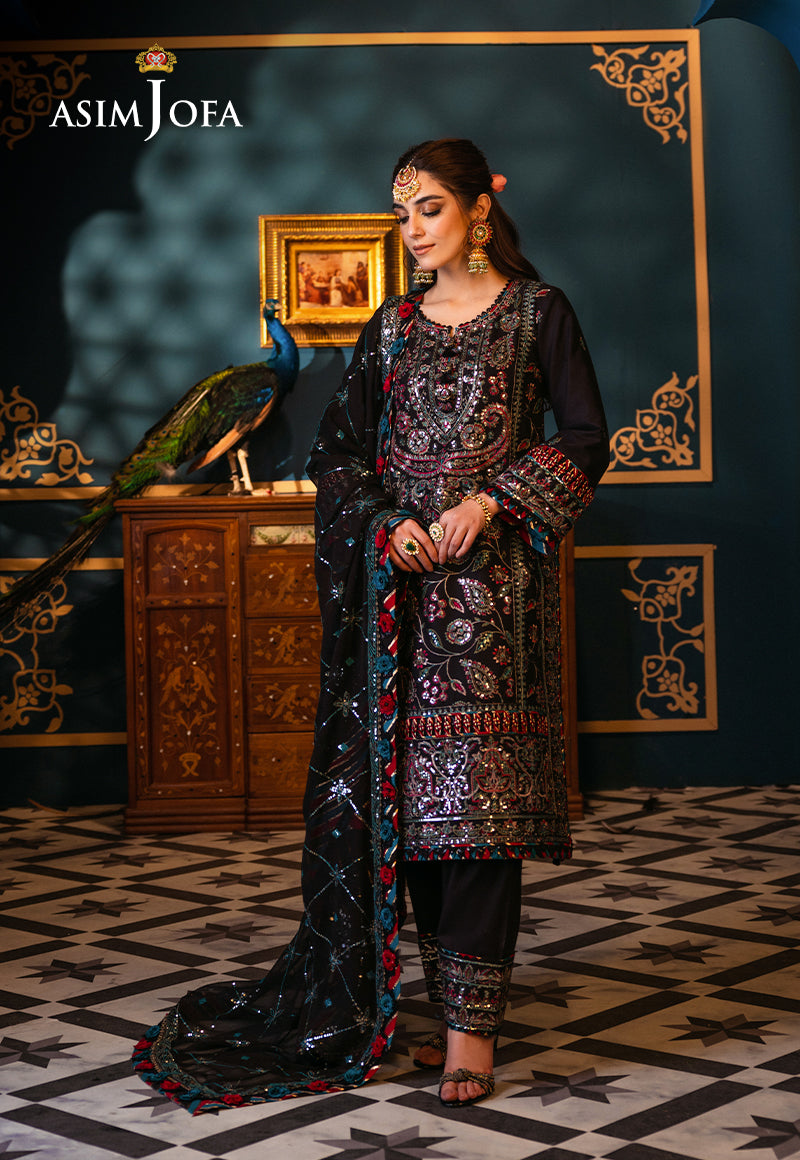 Asim Jofa | Fasana e Ishq Eid Luxury Lawn | AJFI-14 - Pakistani Dress - Maria Faisal