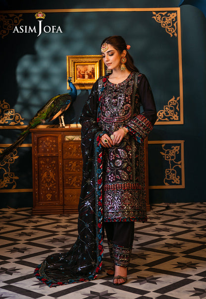 Asim Jofa | Fasana e Ishq Eid Luxury Lawn | AJFI-14 - Pakistani Dress - Maria Faisal