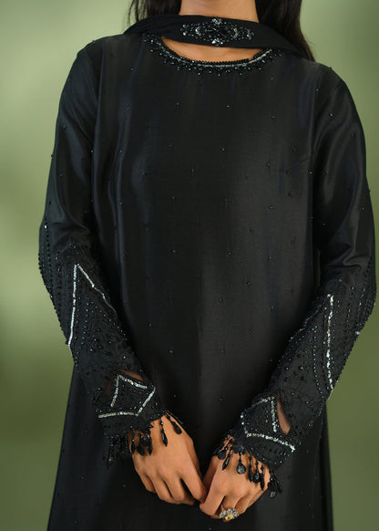 Jeem | Celestial Luxe Formals |AURA BLACK - Formal Dress - available at Maria Faisal in UK and USA.