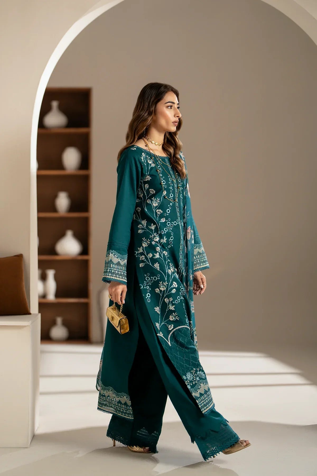 Azzal | Aghaaz Luxury Lawn | Mehr - Pakistani Dress 