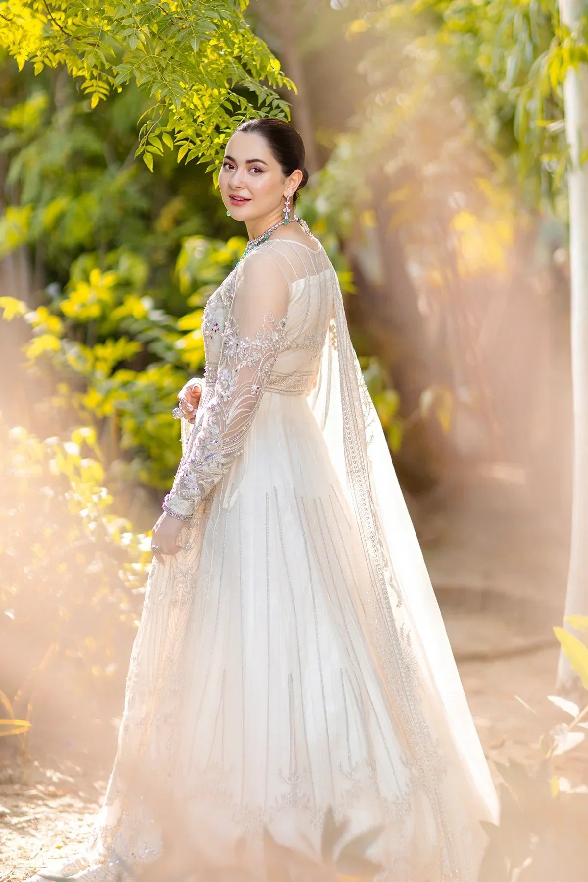 Azzal | Noor Wedding Formals | Safed - Pakistani Dress 