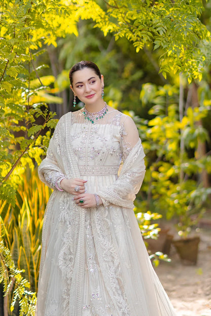 Azzal | Noor Wedding Formals | Safed - Pakistani Dress 