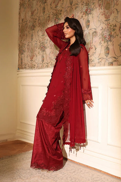 Azure | Ensembles | Cherry Veil - Casual Dress - available at Maria Faisal in UK and USA.