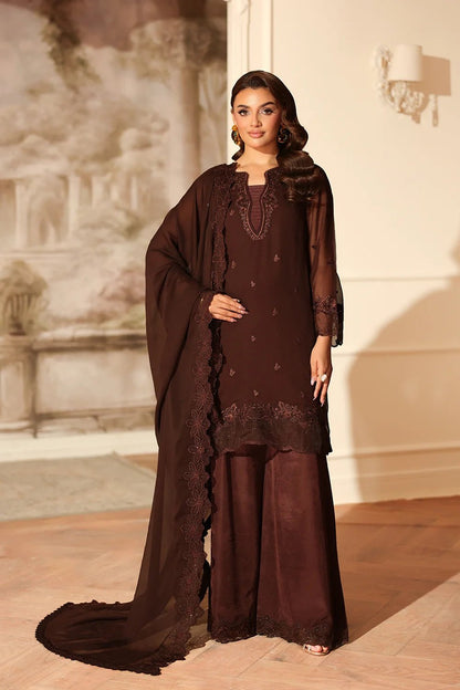 Azure | Ensembles | Cocoa Drape - Casual Dress - available at Maria Faisal in UK and USA.