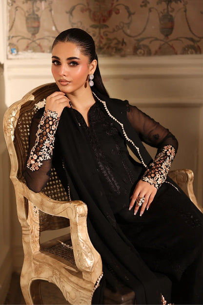 Azure | Ensembles | Dusken Lace - Casual Dress - available at Maria Faisal in UK and USA.