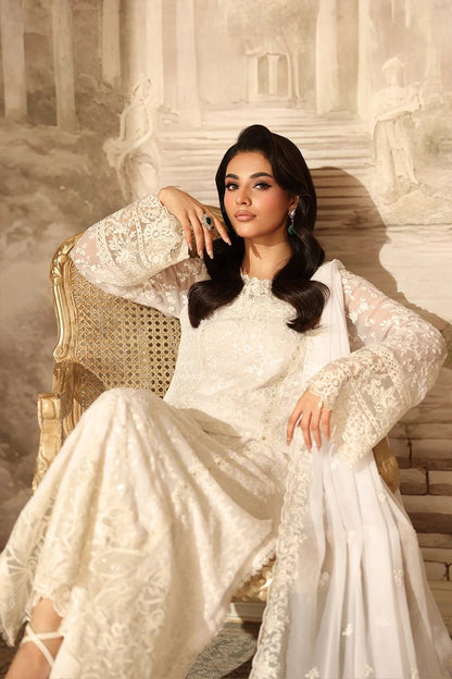 Azure | Ensembles | Pearl Whisper - Casual Dress - available at Maria Faisal in UK and USA.