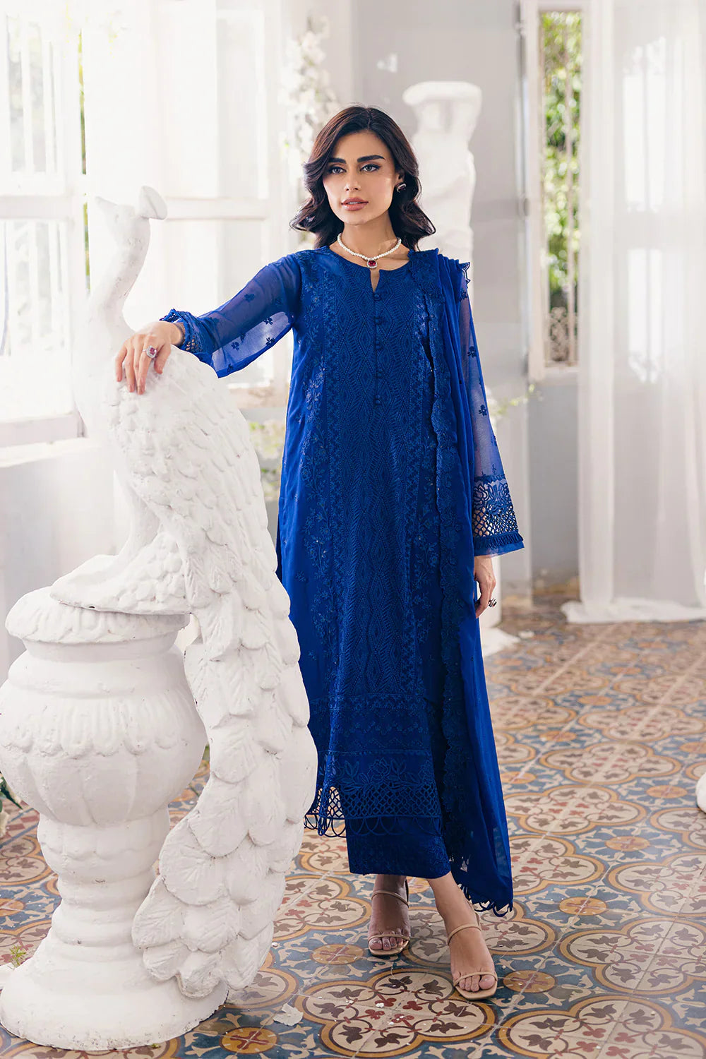 Azure | Ensembles Embroidered Formals | Iris Charm