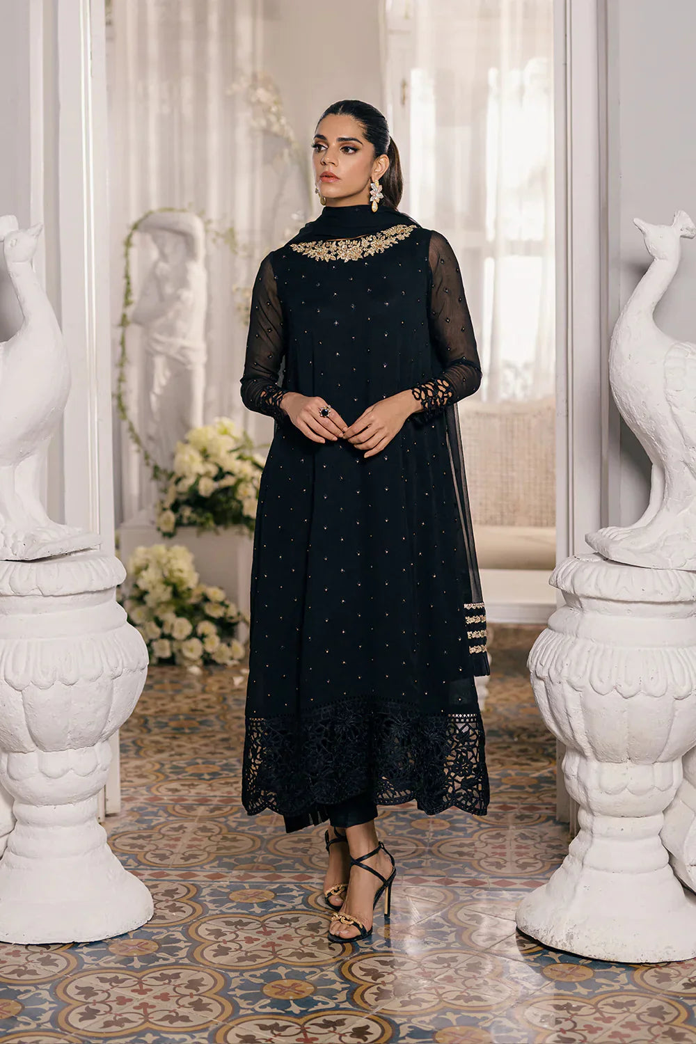 Azure | Ensembles Embroidered Formals | Midnight Glow