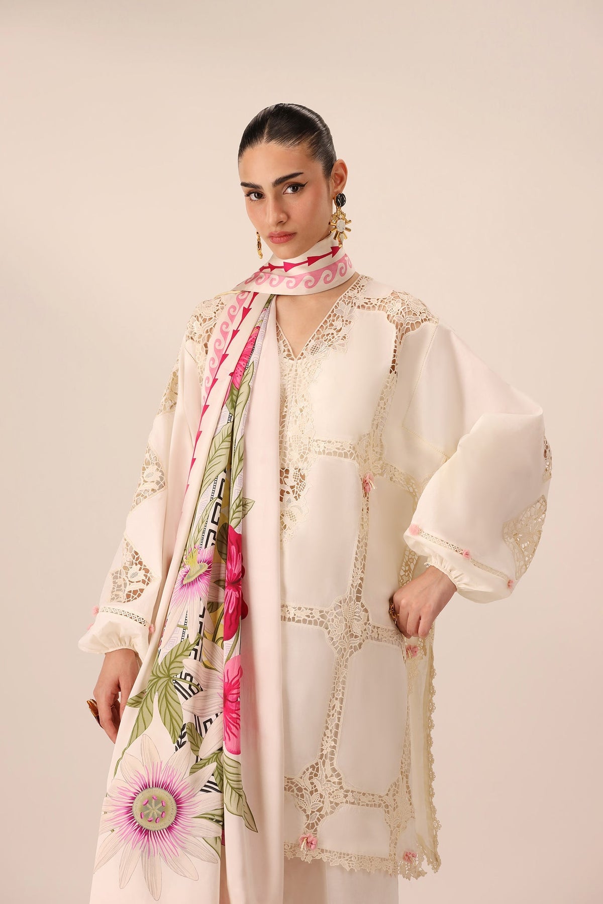 Elan | Stitched Pret 26 | ZERIN (EL26-11 B ST) - Luxury Dress - available at Maria Faisal in UK and USA.