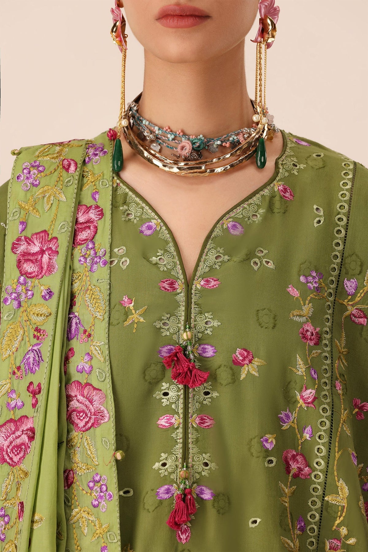 Elan | Stitched Pret 26 | GULRAAZ (EL26-08 A ST) - Luxury Dress - available at Maria Faisal in UK and USA.