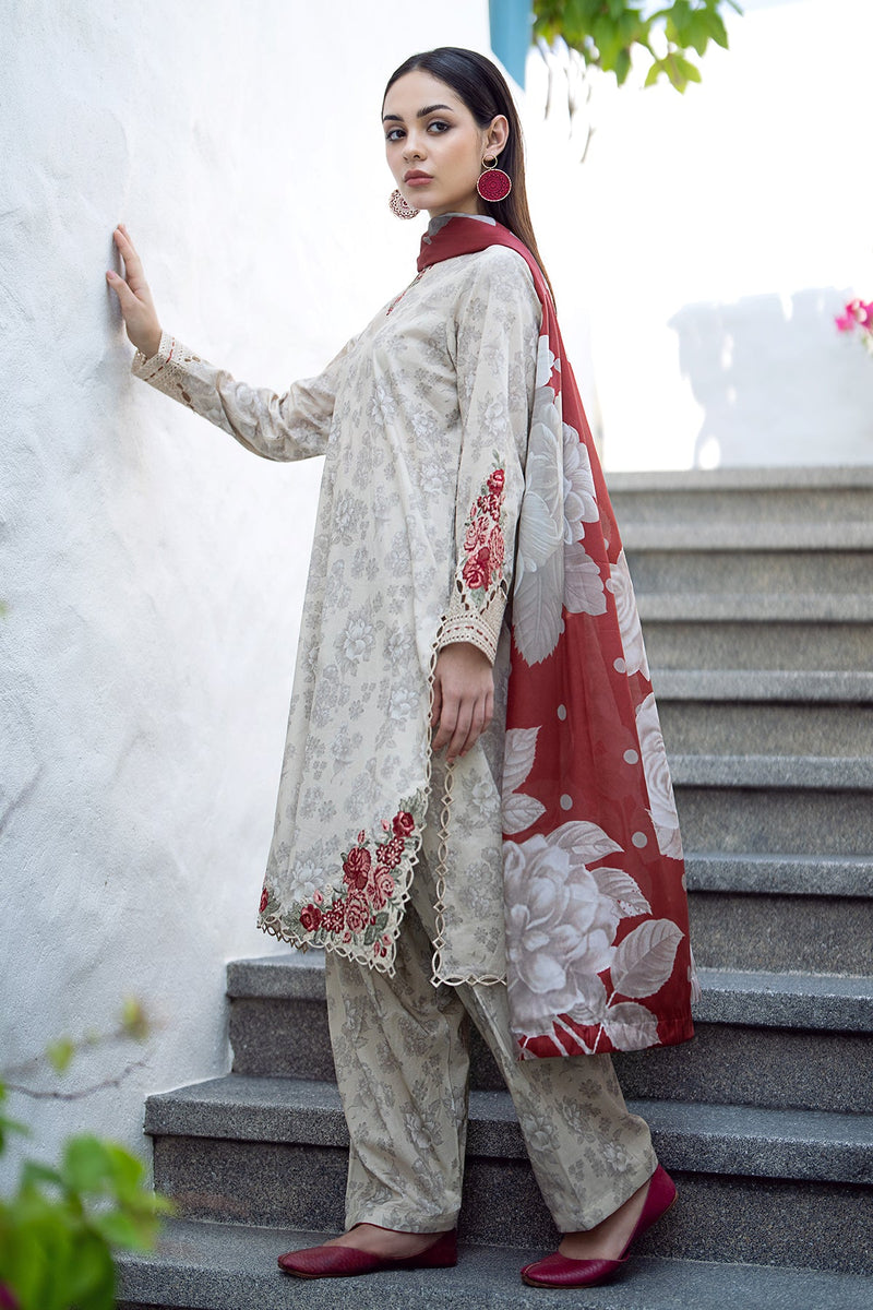 Baroque | Lawn Collection 24 | UF-549 - Waniyas