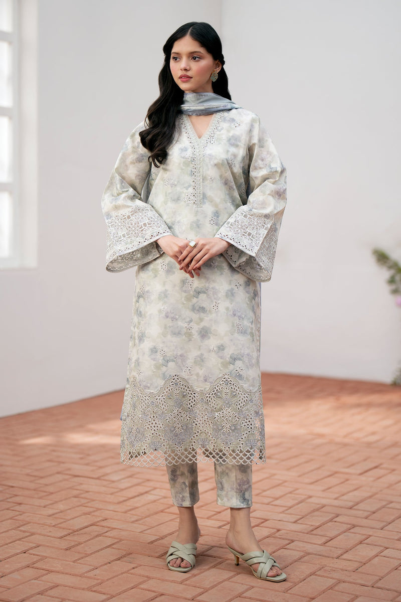 Baroque | Lawn Collection 24 | UF-536 - Waniyas