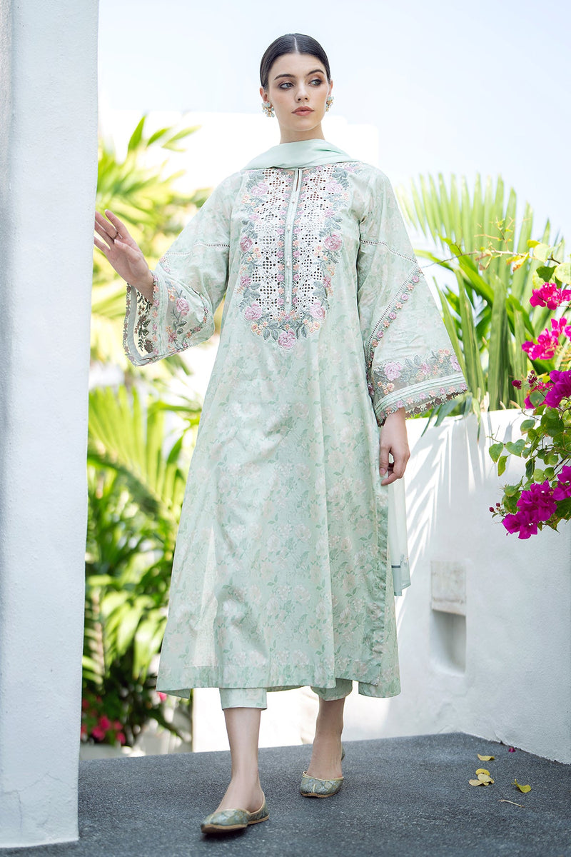 Baroque | Lawn Collection 24 | UF-550 - Waniyas