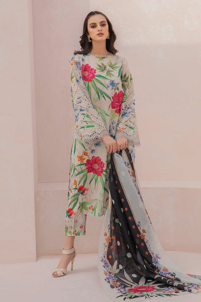 Baroque | Lawn Collection 24 | UF-332 - Waniyas