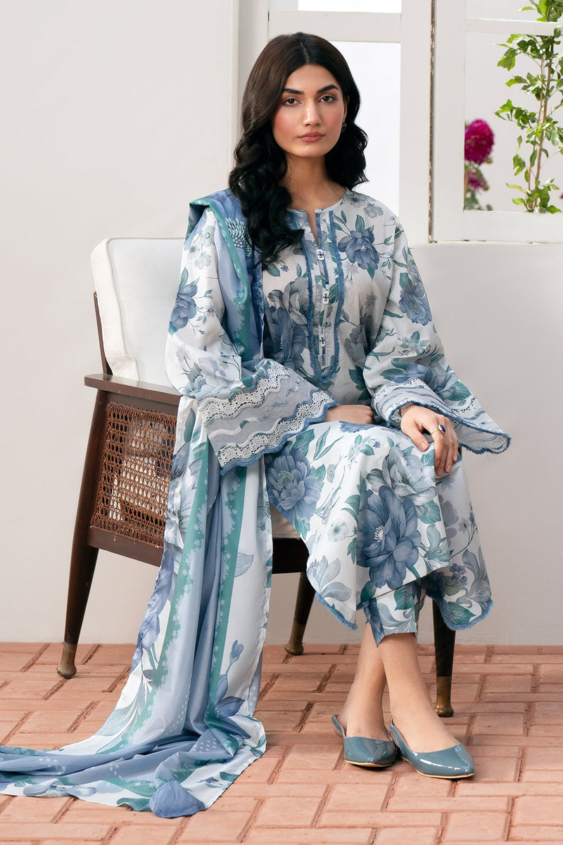 Baroque | Lawn Collection 24 | UF-541 - Waniyas