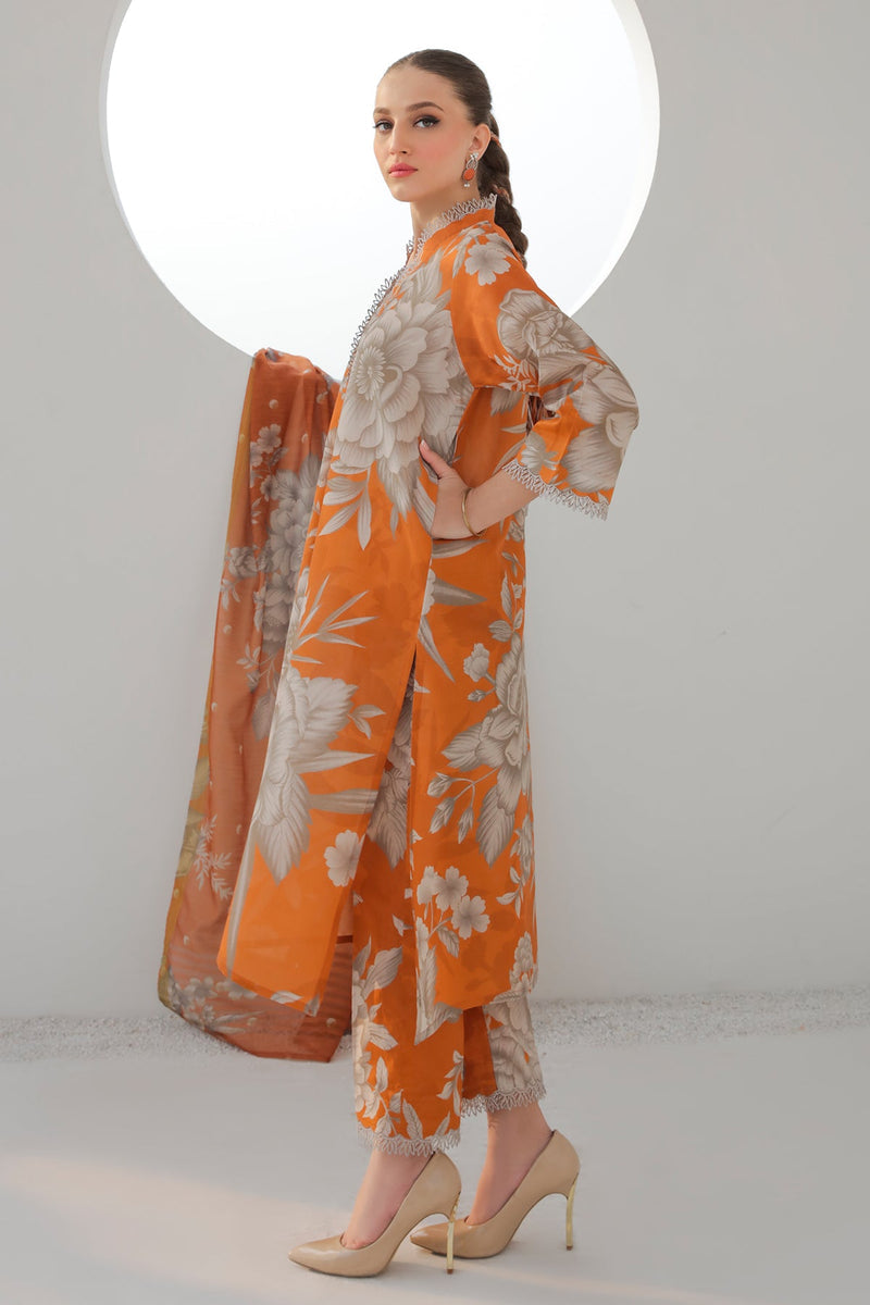 Baroque | Lawn Collection 24 | UF-312 - Waniyas