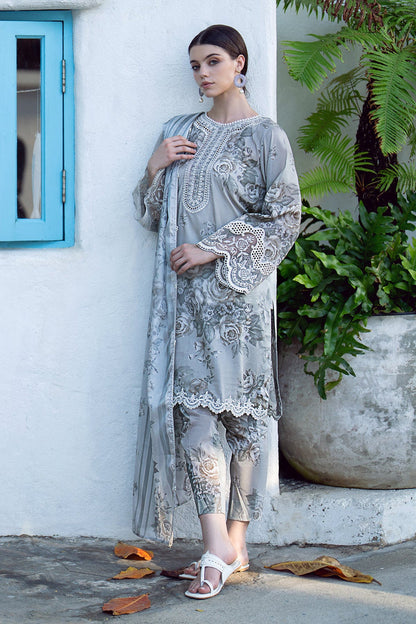 Baroque | Lawn Collection 24 | UF-557 - Waniyas