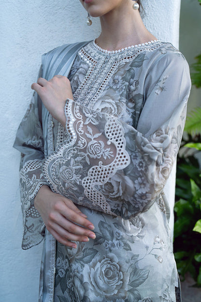 Baroque | Lawn Collection 24 | UF-557 - Waniyas