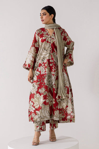 Baroque | Lawn Collection 24 | UF-378 - Designer Dress - Maria Faisal