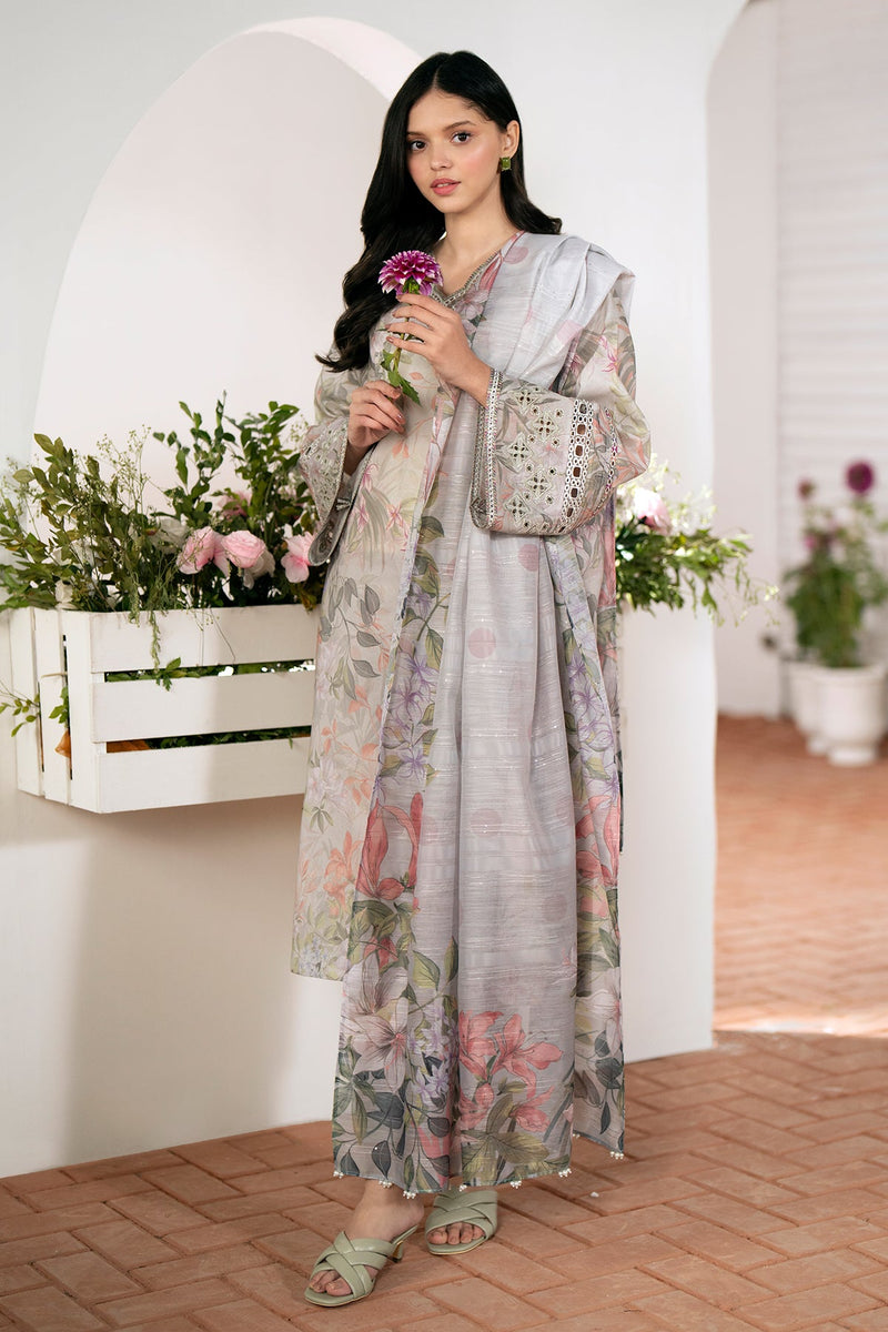 Baroque | Lawn Collection 24 | UF-528 - Waniyas