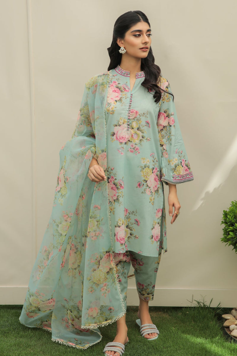 Baroque | Lawn Collection 24 | UF-215 - Waniyas