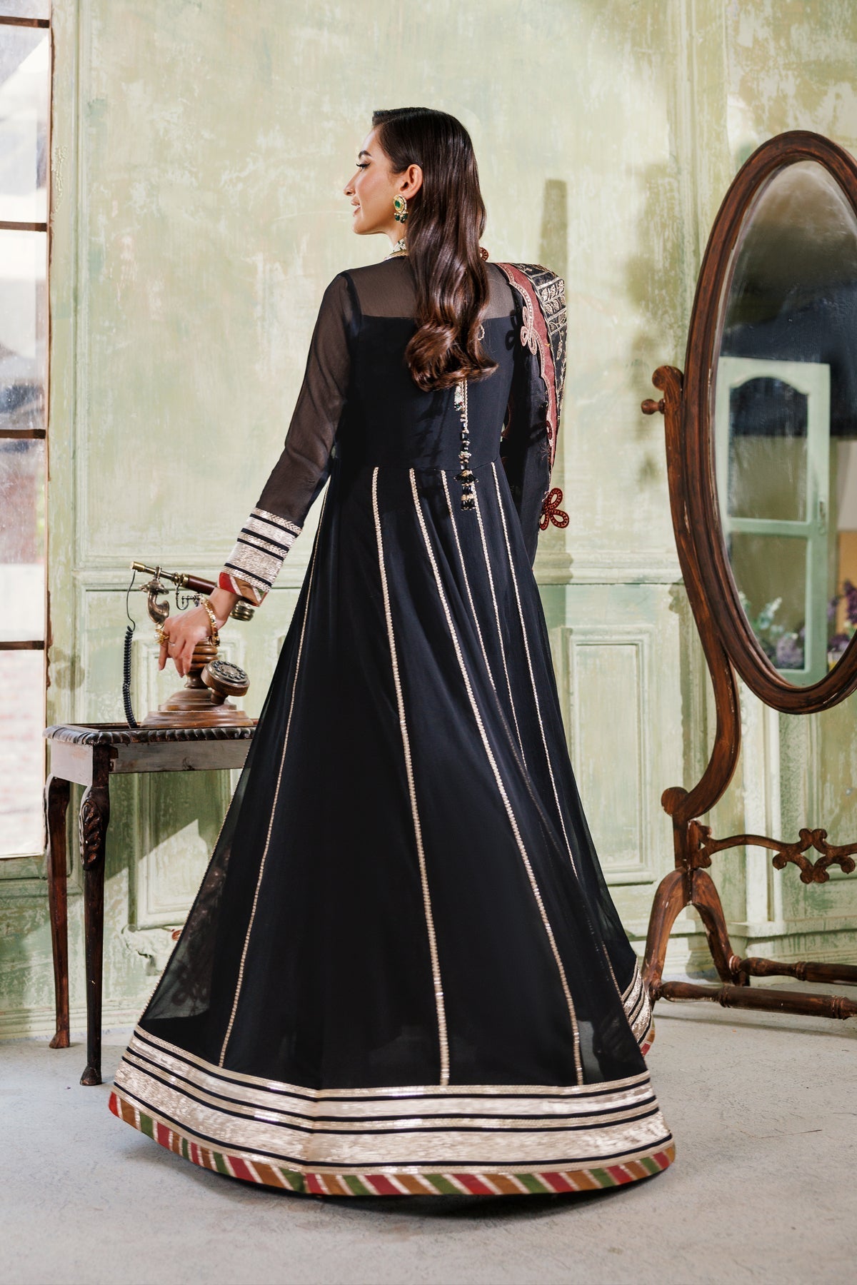 Alizeh | Ready to wear | Black Dress 3 piece - RTW1026 - Ladies Clothes - Maria Faisal