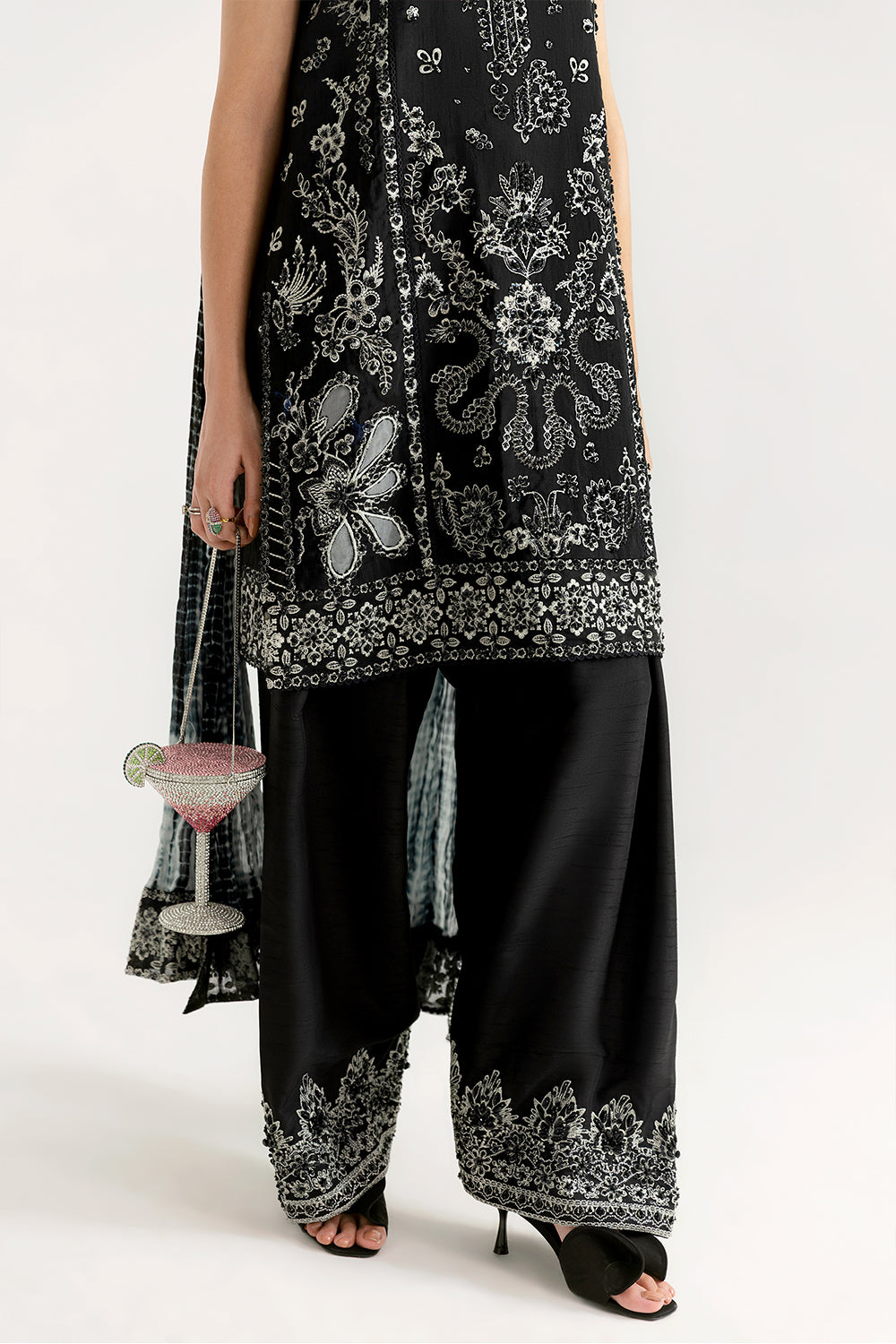 Saira Rizwan | Silk Luxe 26 | MEHER-SRLSP-26-01 - Dress - available at Maria Faisal in UK and USA.