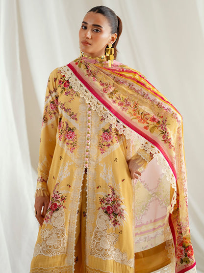 Bin Ilyas | Eres Bonita Viscose 25 | 1101 - B - is Maize Yellow dress from Bin Ilyas - Ladies Clothes - Maria Faisal