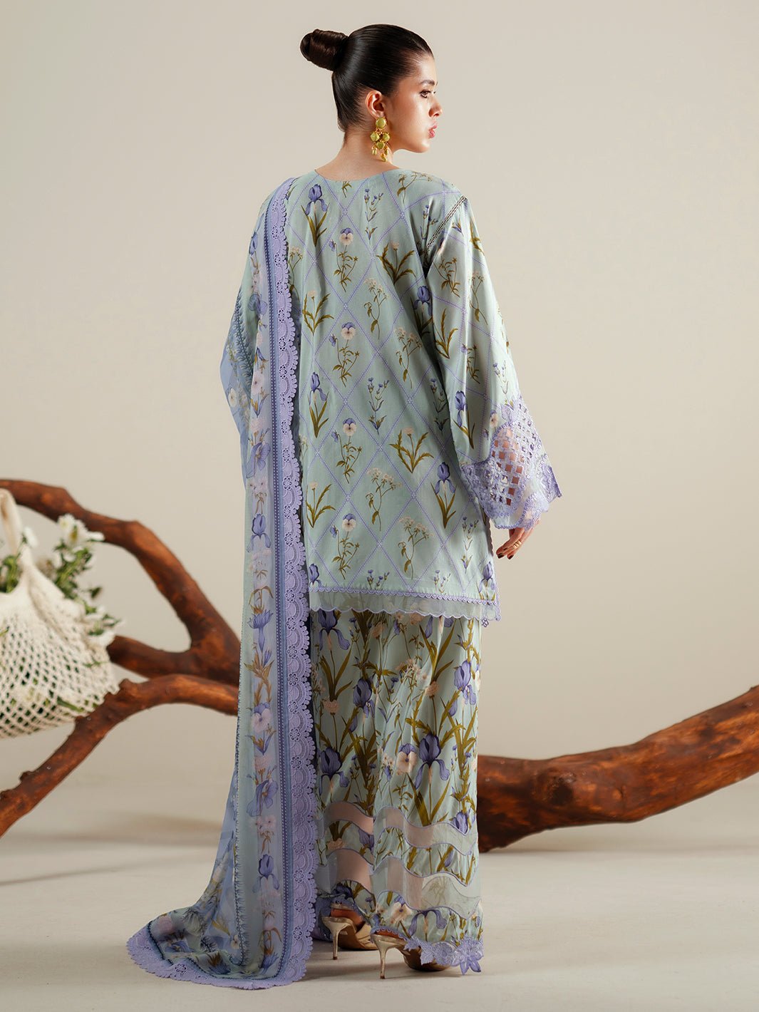 Bin Ilyas | Eres Bonita Viscose 25 | 1103 - A - is Gray dress from Bin Ilyas - Ladies Clothes - Maria Faisal