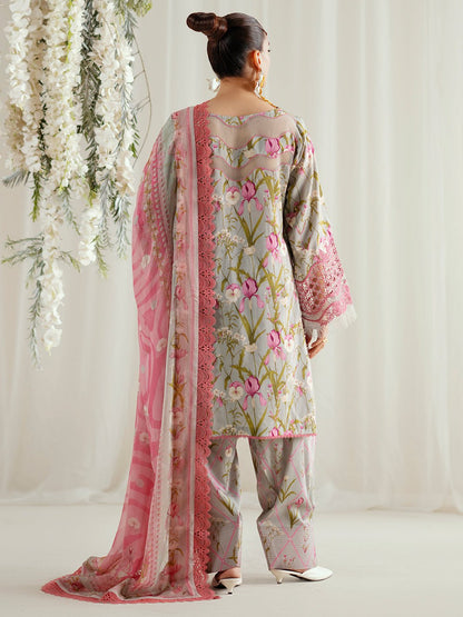 Bin Ilyas | Eres Bonita Viscose 25 | 1103 - B - is Cloud Gray dress from Bin Ilyas - Ladies Clothes - Maria Faisal