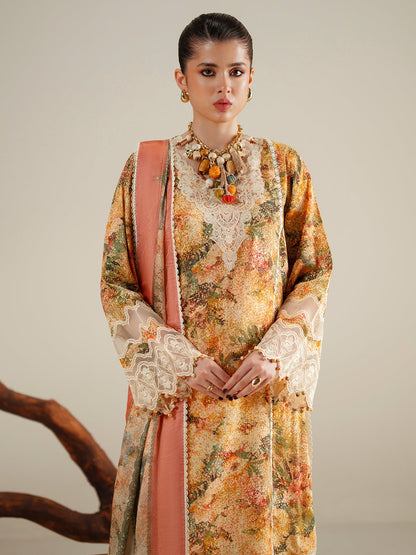 Bin Ilyas | Eres Bonita Viscose 25 | 1104 - A - is Dust Yellow dress from Bin Ilyas - Ladies Clothes - Maria Faisal