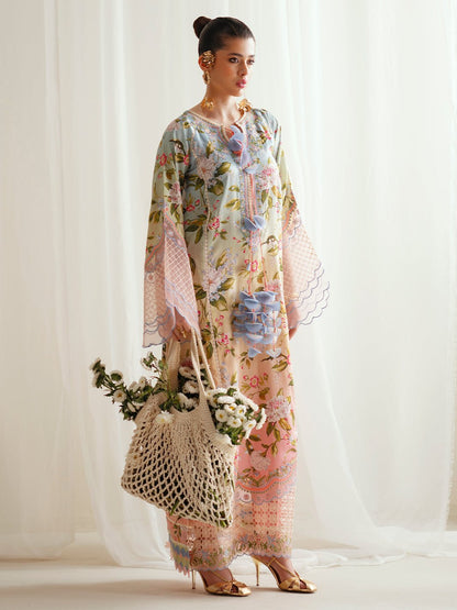 Bin Ilyas | Eres Bonita Viscose 25 | 1105 - A - is Light Pink dress from Bin Ilyas - Ladies Clothes - Maria Faisal